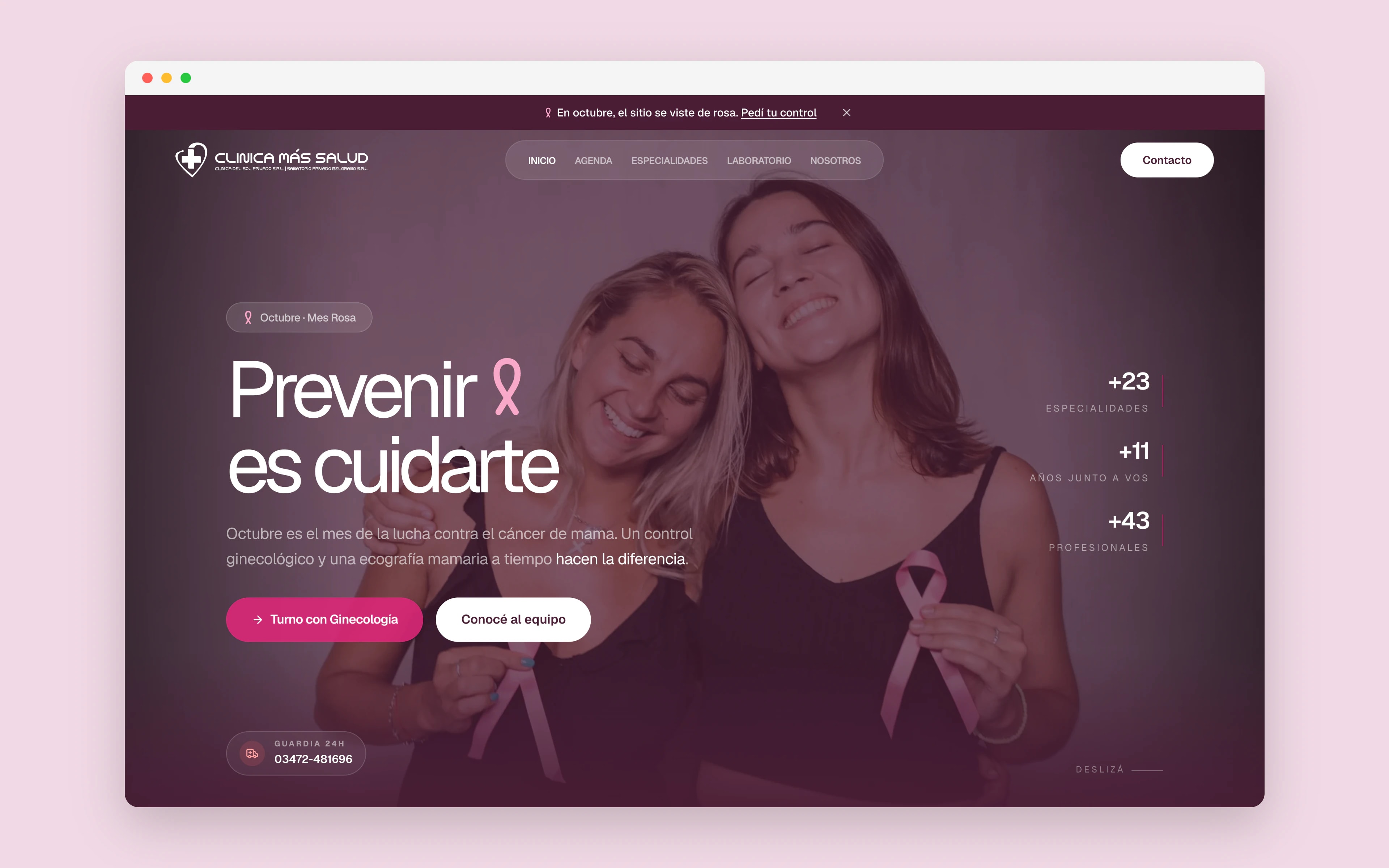 Clinica Mas Salud, key visual